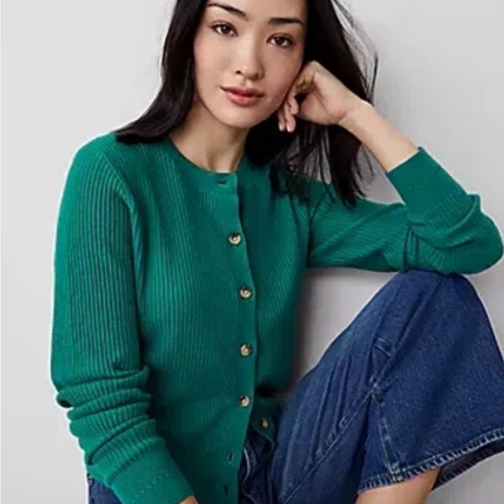 Ann Taylor Button-Up Cardigan
